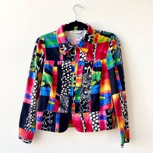 Vintage abstract print jacket
